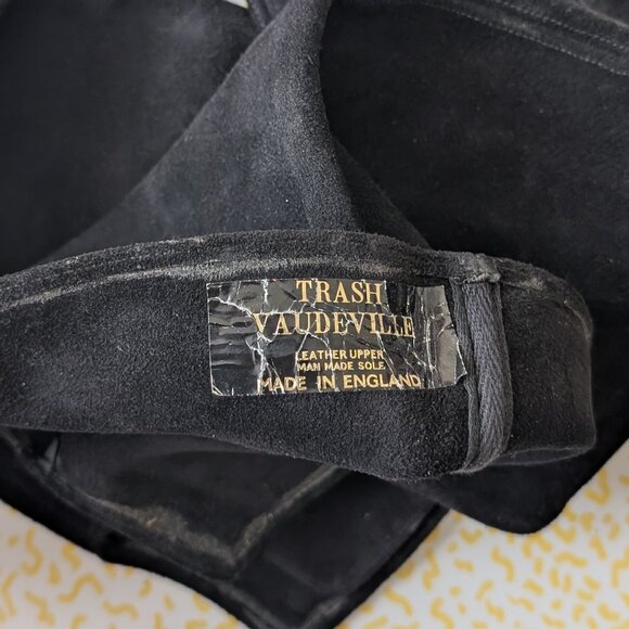 Trash and Vaudeville  vintage 80s trad goth thigh-high fetish boots - Picture 6 of 8